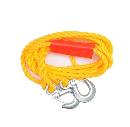 Tīruma virve ar āķi 1500kg, VOREL, 82201, 4m, PP materiāls