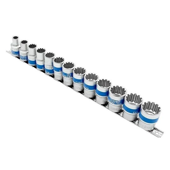 Muciņu komplekts Spline 1/2" (8-24mm) 13gab. KingRoy KR30187013S
