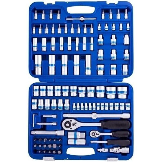Muciņu komplekts 1/4" + 1/2" 6-kanšu (108gb.) KingRoy KR108MDA