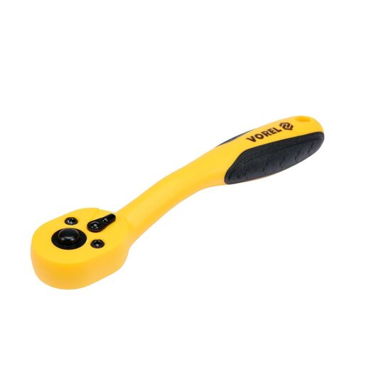 Reversa atslēga 1/4", VOREL, 53575, CrV tērauds, 155 mm, 72 zobi