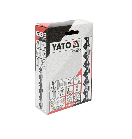 Motorzāģu ķēde 18" / 45cm, 1.5mm, 72z (YT-84943)  YATO