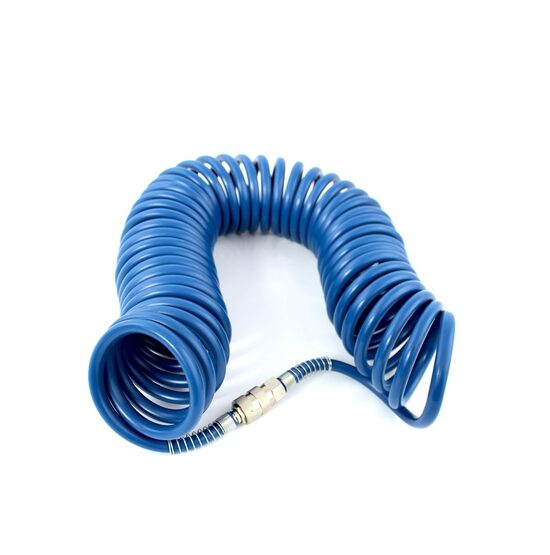 Pneimatiskā spirālveida šļūtene | PU / ar uzgaļiem | 8×12 mm | 10 m (PU10M)