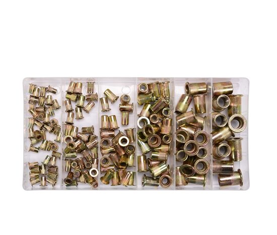 Vītņotas kniedes | tērauds | M3-M10 | 150 gab. (SK01099)