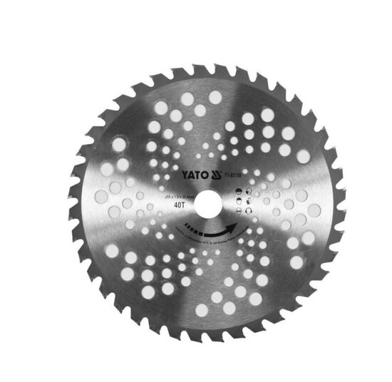 Krūmgrieža / trimmera disks 255mm, Tct 25,4mm YT-85150 YATO