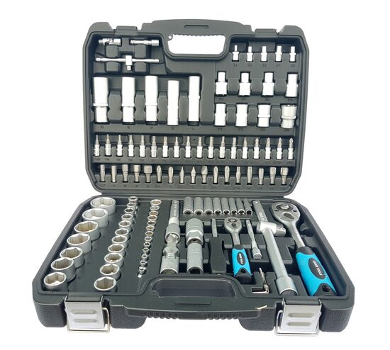 Instrumentu komplekts | 6,3 mm (1/4″) + 12,5 mm (1/2″) | 108 gab. (ES78108)