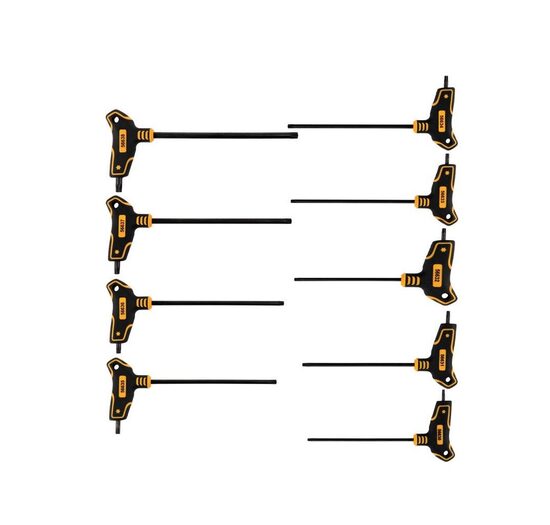 T-Rokturis TORX atslēgu komplekts 9 gab., VOREL, 56639, CrV 6150 tērauds, ergonomisks rokturis
