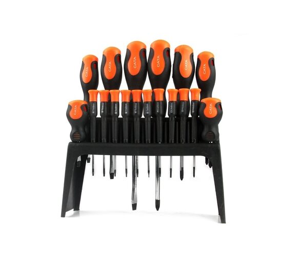 Skrūvgriežu komplekts ar magnētu un statīvu 18 gab.