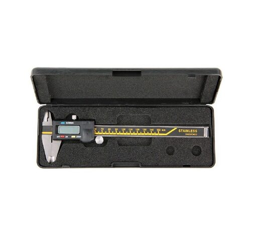 Digitālais Bīdmērs 150mm/0.01mm, VOREL, 15240, precizitāte ±0.02mm, LCD displejs