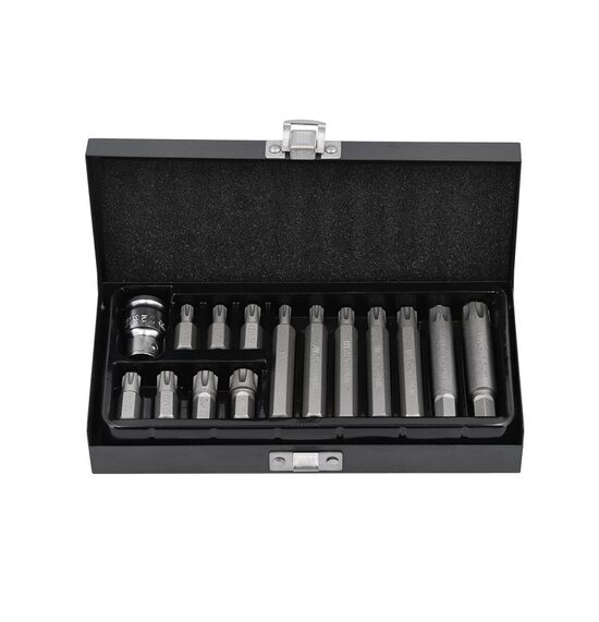 Uzgaļu Komplekts Ribe M6-M14 Ar Pāreju 1/2" (15gab.) YT-0419 YATO