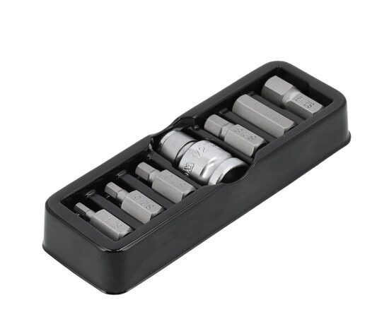 Uzgaļu komplekts 10 mm (3/8 collas) biezs sešstūris 7 gab. (YT-0412)