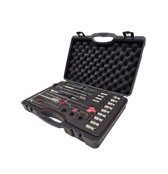 Dīzeļdegvielas inžektora sēdekļu griezējs un lūkas tīrīšanas komplekts (SL6236)