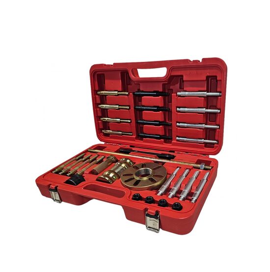 Universāls riteņu rumbas un piedziņas vārpstas novilcēju komplekts | 30 daļas (SK5650)