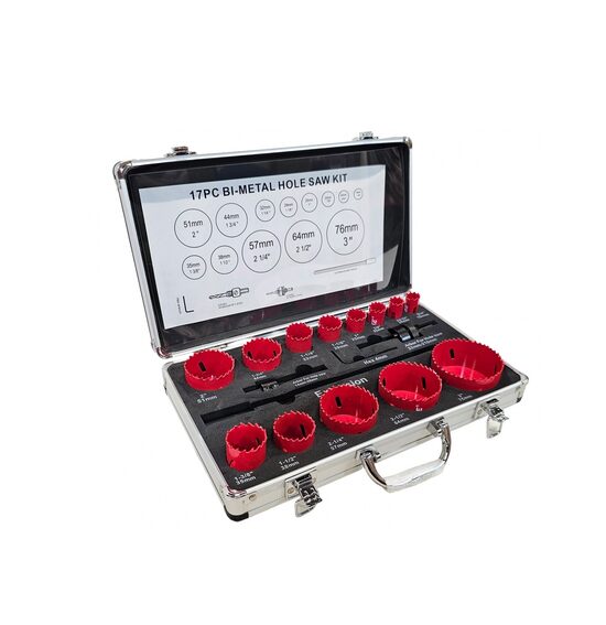 Bimetāla kroņu komplekts | HSS | 19-76 mm | 17 gab. (3381E)