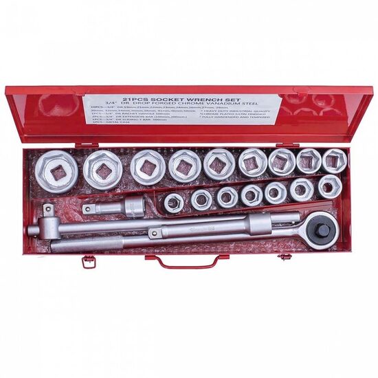 Muciņu komplekts 3/4" 6-kanšu (21gab.) CHANGLU TOOLS  CL102921