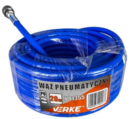 Pneimatiskā šļūtene ar galiem 8X12X20m