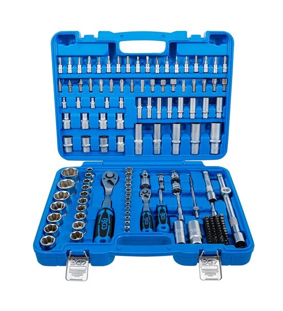 Instrumentu komplekts | 6,3 mm (1/4") + 12,5 mm (1/2") | 150 gab. BGS (74518)