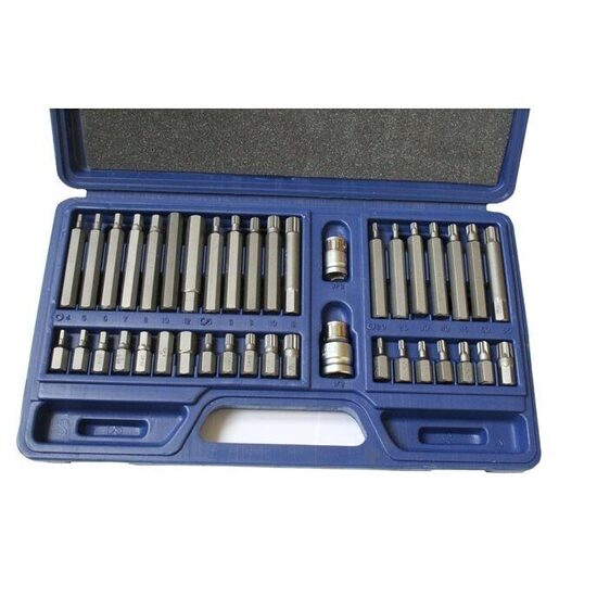 Bitu komplekts TORX. Hex. SPLINE 40gab. King Roy KR040MDA