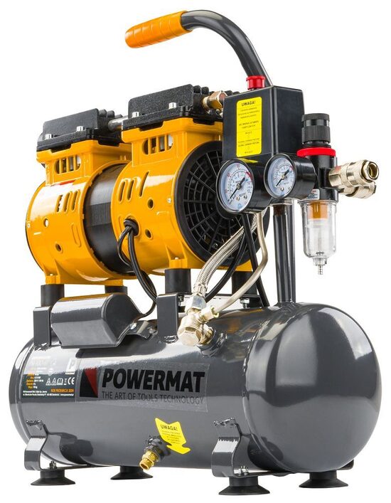 Bezeļļas kompresors Powermat PM-KBO-6T