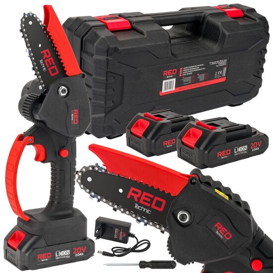 Akumulatora motorzāģis Red Technik RTMPA0022, 20V