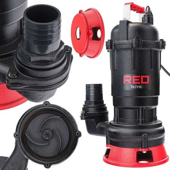 Elektriskais iegremdējams ūdens sūknis ar smalcinātāju 2" 750W RedTechnic RTPDSR0071
