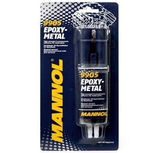Divkomponentu līme metālam Epoxy-Metal 30 ml.  MANNOL 9905