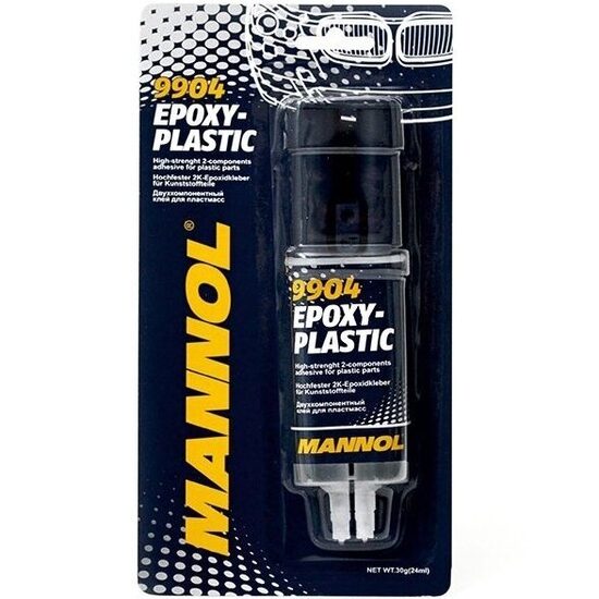 Divkomponentu līme plastmasai  Epoxy-Plastic 30 g. MANNOL 9904