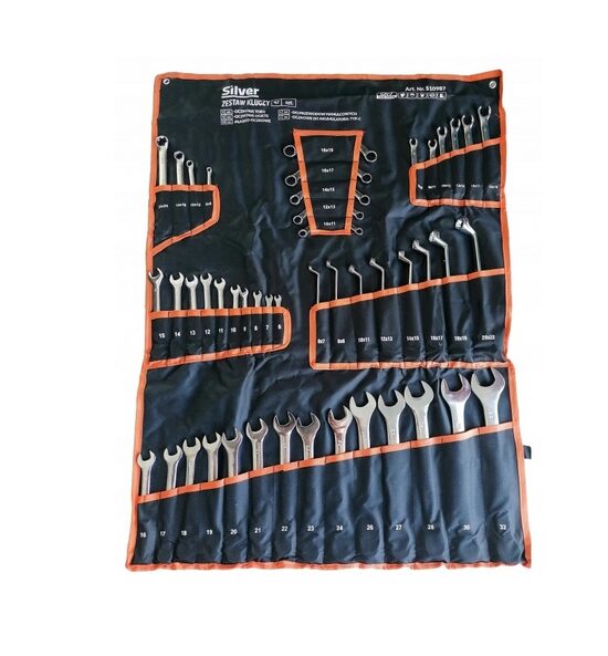 Atslēgu komplekts 47gab Silver S10987