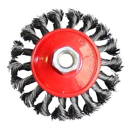 Konusveida birste Ø 115mm M14, 0.50mm vītā stieple YL150115