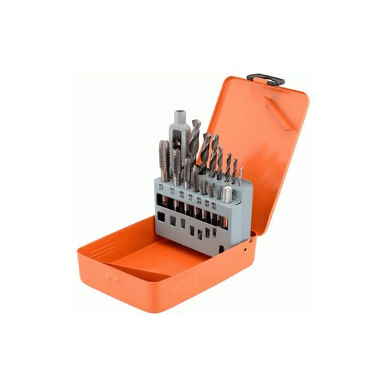 Vītņu un urbju komplekts M3-M12/ 2.5-10,2mm