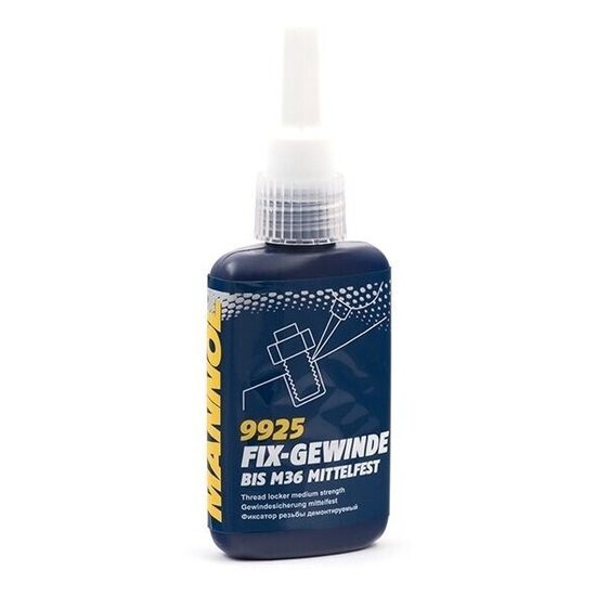 Vītņu fiksators vidējas stiprības 50ml MANNOL 9925
