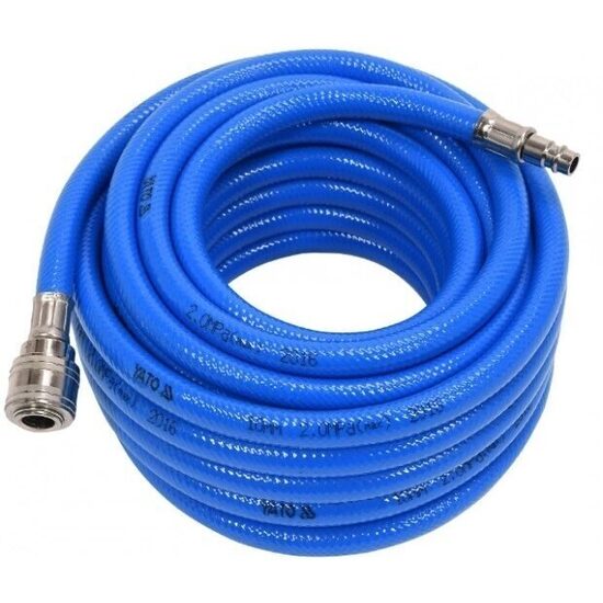 PVC gaisa šļūtene ar ātrajiem savienotājiem Ø10 x 14 mm, 20 m